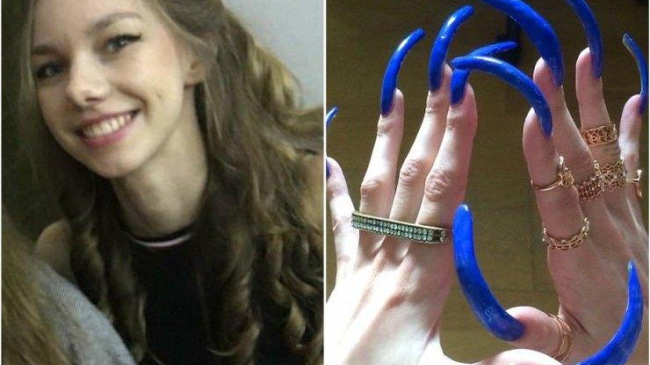 Немецкая школьница 3 года не стригла ногти и очень гордится результатом