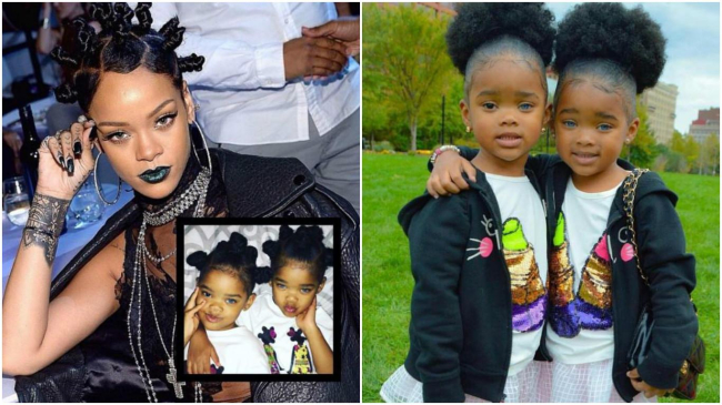 Похожие на Рианну близняшки взорвали Сеть