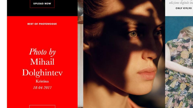 Работы фотографа из Молдовы Михаила Долгинцева на страницах Vogue Italia!