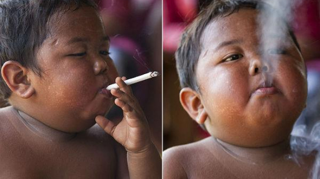 Are 2 ani și fumează zilnic 40 de țigări! este una dintre cele mai oribile istorii…