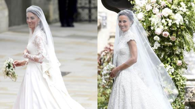 8 asemănări izbitoare între nunțile surorilor Middleton