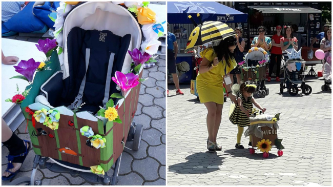 În Capitală a avut loc Parada Slingurilor și a Cărucioarelor