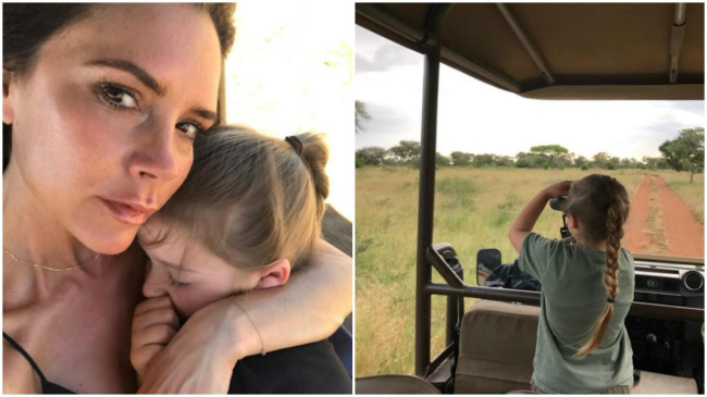 Привет из Африки: поклонников растрогало фото Виктории Бекхэм с 5-летней дочерью