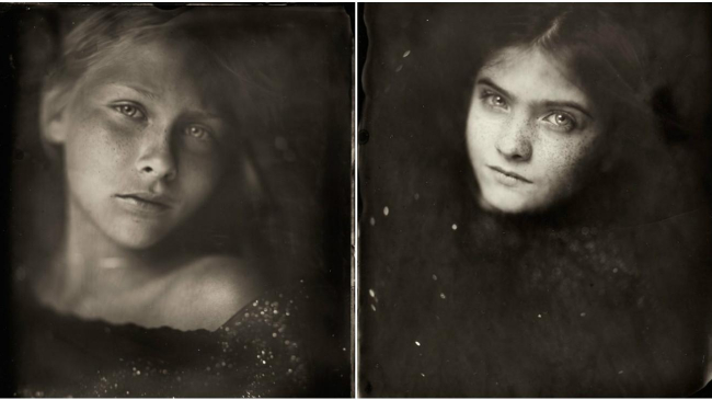 Proiect foto inedit! Copiii secolului 21 fotografiați cu tehnica secolului 19