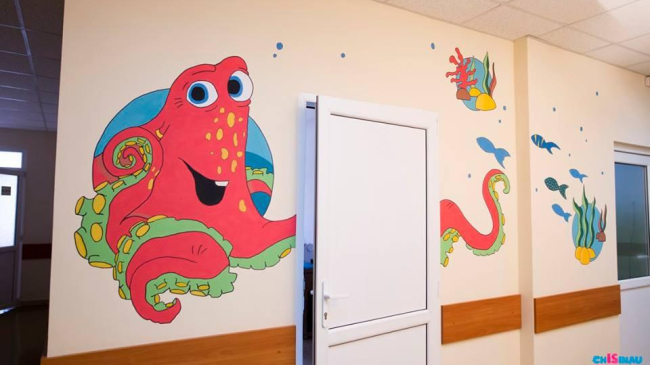 Pereții spitalelor din capitală prind viață și culoare! Vedeți ce lucrări uimitoare au realizat artiștii de la ”Chișinău is ME”