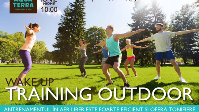 Wake up Training Outdoor la Aquaterra Wellness & SPA