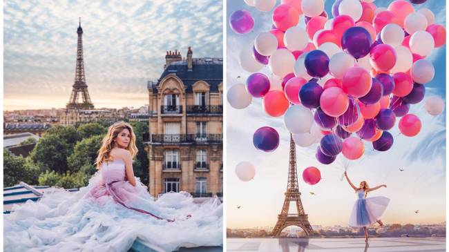 Vera Brejneva – protagonista unei ședințe foto de vis, în inima Parisului