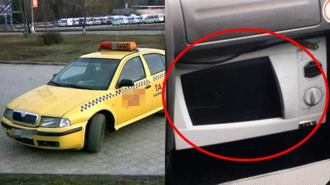 Un taximetrist din Chișinău și-a utiliat mașina cu un coptor cu microune