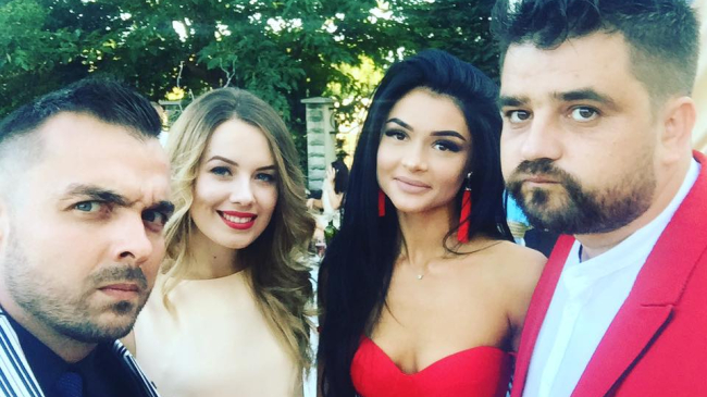 Anatol și Tatiana Melnic au fost nași în ținute asortate