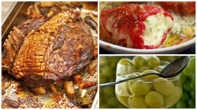 O cină copioasă cu bani puțini. Mușchi de porc cu legume la cuptor și ardei umplutuți cu brânză