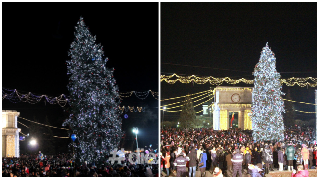 Cum a arătat pomul de Crăciun în ultimii 7 ani (Foto)