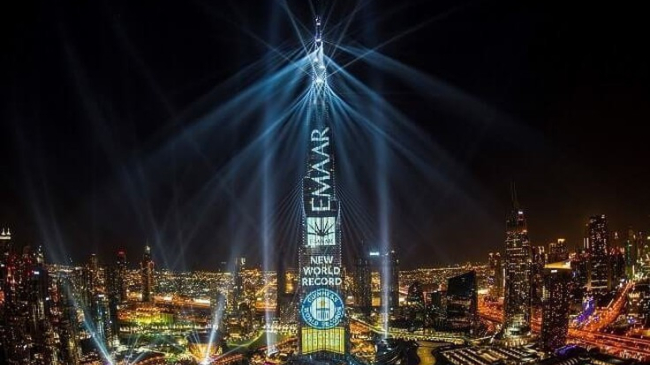 Surpriza de Anul Nou de la Dubai a intrat în Cartea Recordurilor