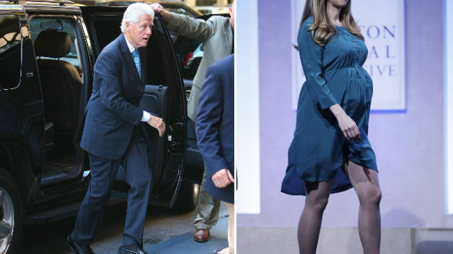 Bill Clinton a devenit bunic pentru prima oară!