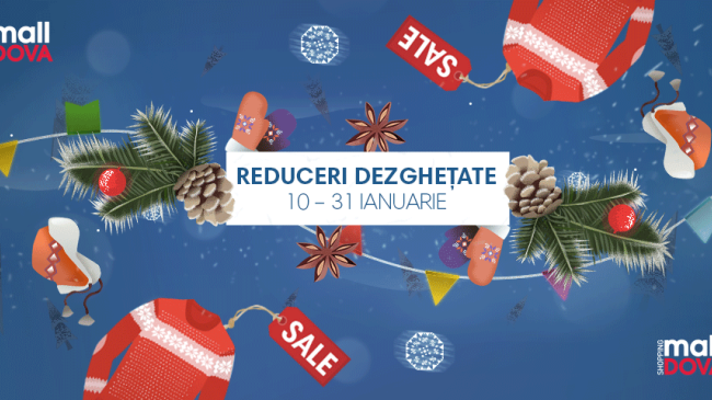 В январе в Shopping MallDova снежит скидками до 70%