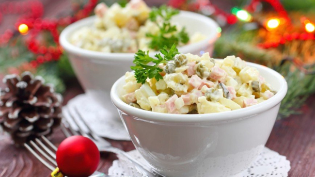 Салат оливье для кормящих мамочек