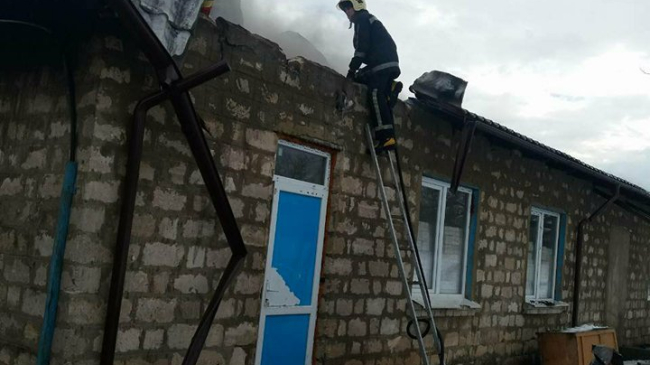 Incendiu puternic la o școală din Orhei