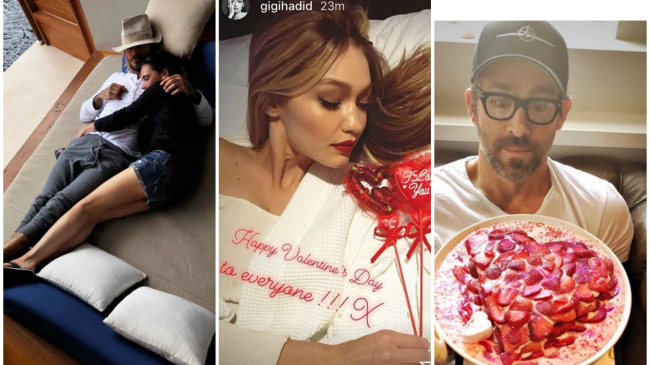 Как знаменитости поздравили друг друга с днем Святого Валентина?