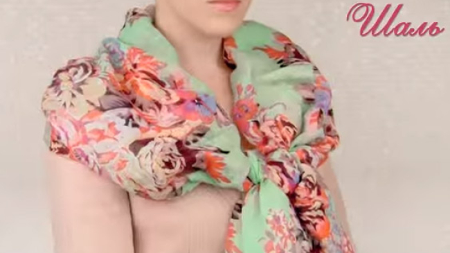 Truc de stil: 15 metode de a purta o esarfa. Video