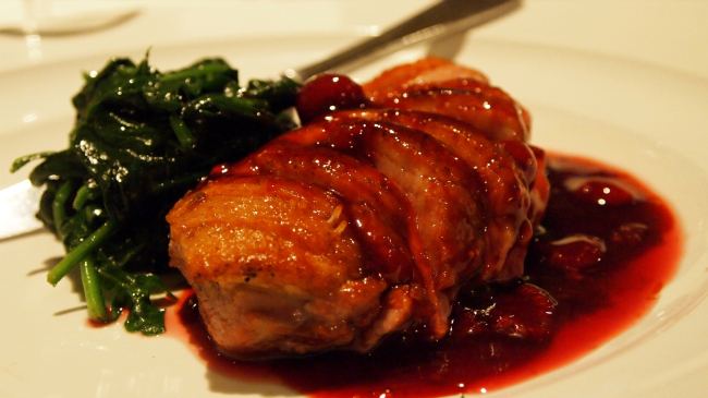 Piept de rață cu portocală și miere