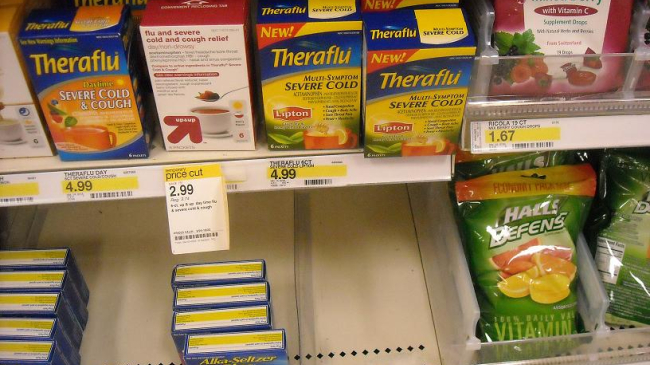 Preparatul contra răcelii Theraflu va fi retras din farmacii