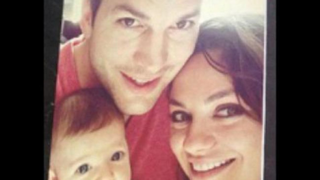 Берись за словарь, Катчер! Кунис учит 4-месячную дочь русскому языку