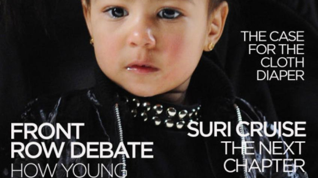 Вы серьезно? 2-летняя Норт Уэст на обложке Vogue