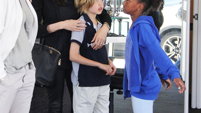 Семейный уикенд Анджелины Джоли и ее дочерей