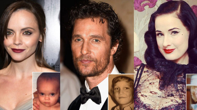 Звезды в детстве и сейчас