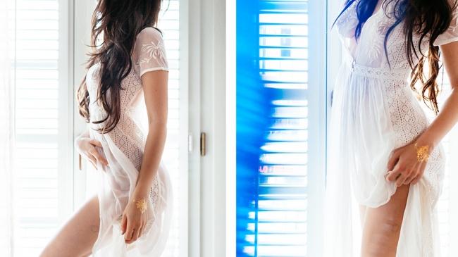 O moldoveanca sexy, in lenjerie si cu sanii dezgoliti! FOTO