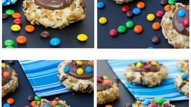 M&M Cookie. Ореховое печенье с шоколадной пастой и M&M's от Надежды Байтой