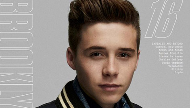 Старший сын Дэвида Бекхэма снялся для обложки модного журнала