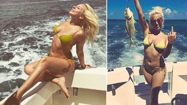 Леди Гага поделилась снимками в бикини с отдыха на Багамах