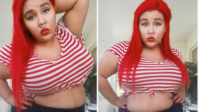 Девушки plus-size тоже хотят носить короткие топы