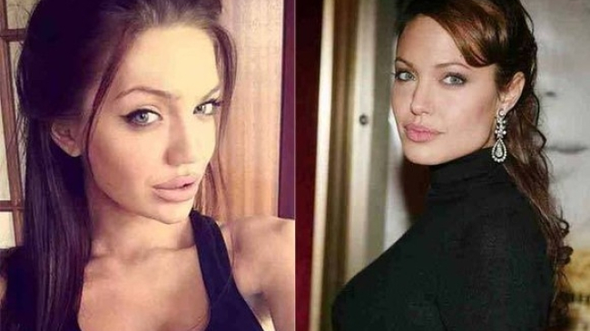 Seamana ca doua picaturi de apa. Vezi cum arata sosia Angelinei Jolie