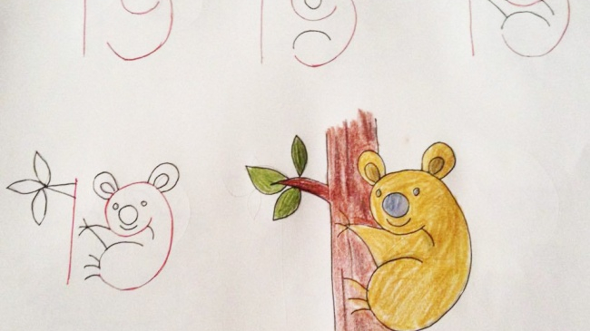 Cum să înveți copilul să deseneze cu ajutorul cifrelor