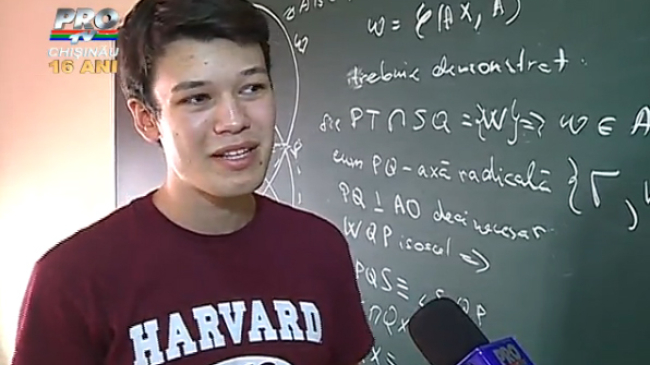Tanarul moldovean, invitat sa invete matematica la Harvard
