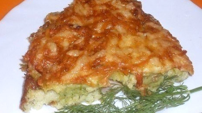 Кабачковый пирог-запеканка