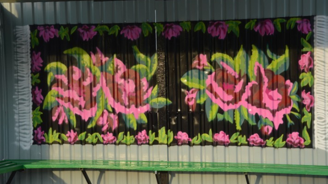 Превращение яловенских остановок в художественные галереи (ФОТО)