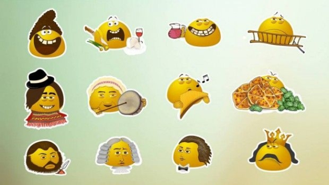 Появились молдавские смайлики с мамалыгой в эпохальных образах