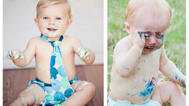 Неудачные попытки родителей повторить профессиональные фотографии дома