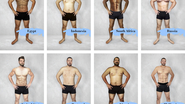 Мужчину отфотошопили по стандартам красоты разных стран